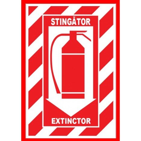 Placuta pentru stingator extinctor